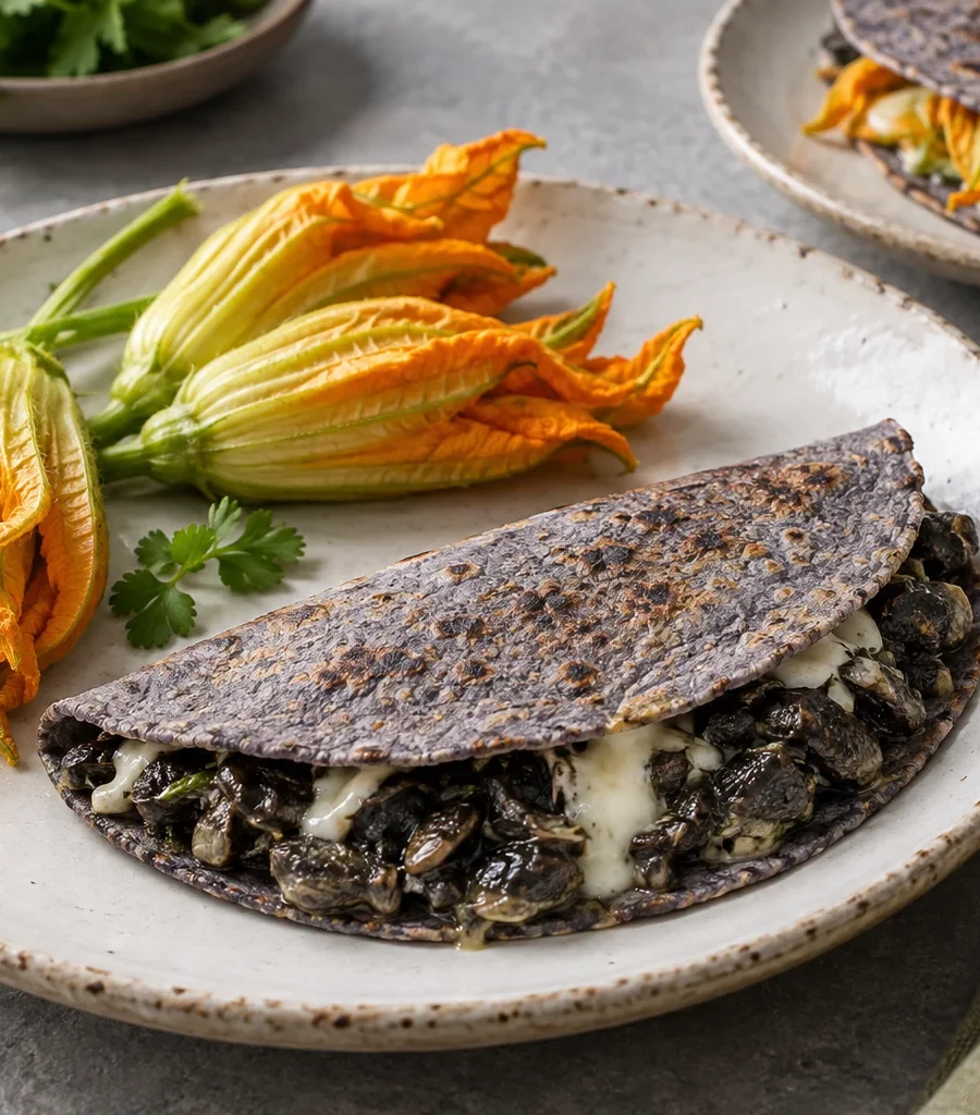 Flor de calabaza y huitlacoche: ideas para darles protagonismo: preparación ilustrativa