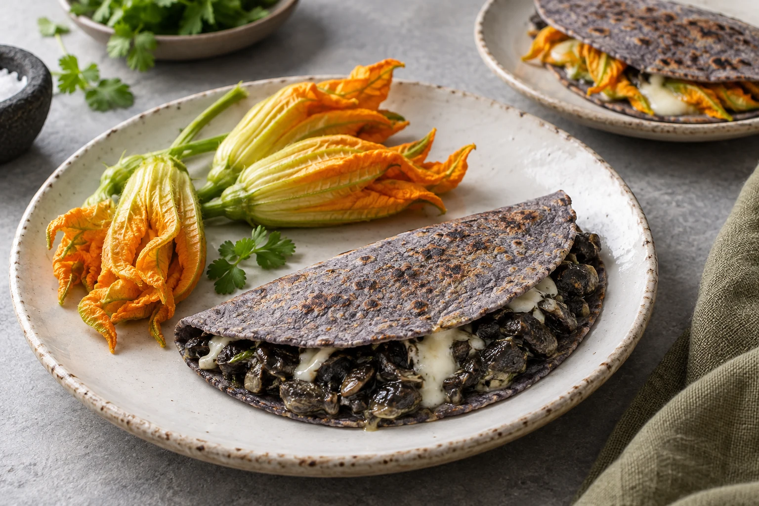 Flor de calabaza y huitlacoche: ideas para darles protagonismo: preparación ilustrativa